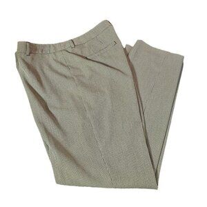 Chico's women's black and brown wide leg slacks career piece pants size 2.5 / 14